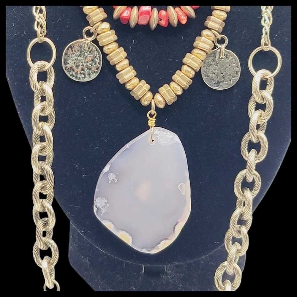NWT Free people Under The Same Sun Gold Necklace Jewelry Gift - Picture 8 of 10
